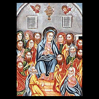 聖母マリアとイエスの弟子達